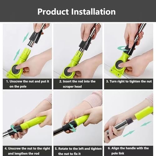 Air Broom with 51cm Handle for Smooth Floor Cleaning