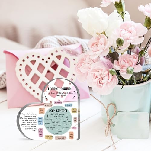 UBLURO Mental Health Decor Acrylic Heart Gift 1