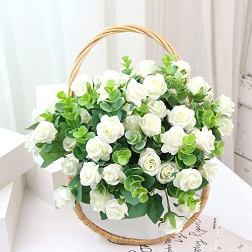 4 Bundles Artificial Roses for Wedding and Home Decoration
