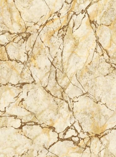 Yellow Brown Burst Abstract Marble Area Rug for Guestroom