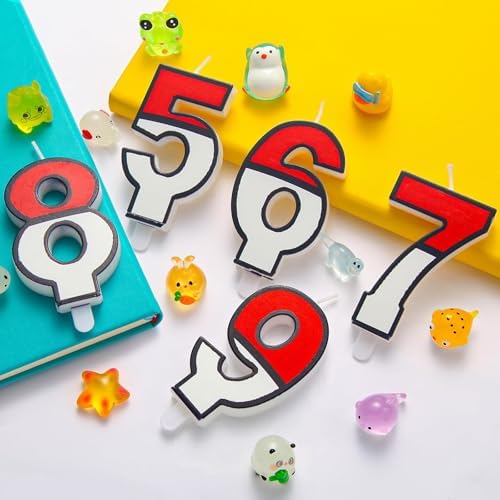 AXBMM Number 5 Cartoon Birthday Cake Candle 1
