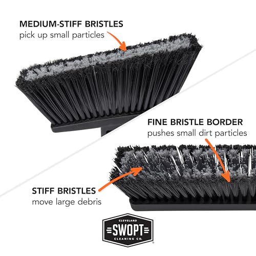 SWOPT 24 Push Broom with 48 and 60 Steel Handles