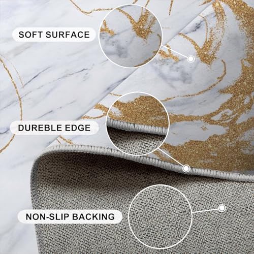 IJUGIX Luxury Marble Gray 6x8 Area Rug