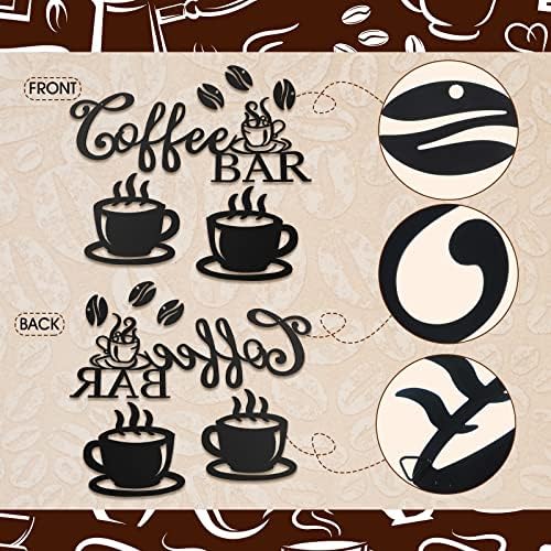 Ferraycle Rustic Metal Coffee Bar Sign Decor
