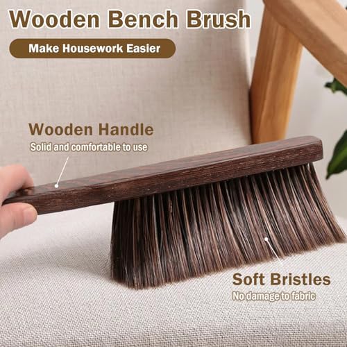 Dazzhues Wooden Dust Brush with Soft Bristles 1