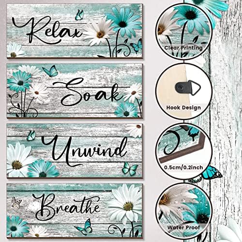 Sunnyray 4 Pcs Rustic Wall Decor Set
