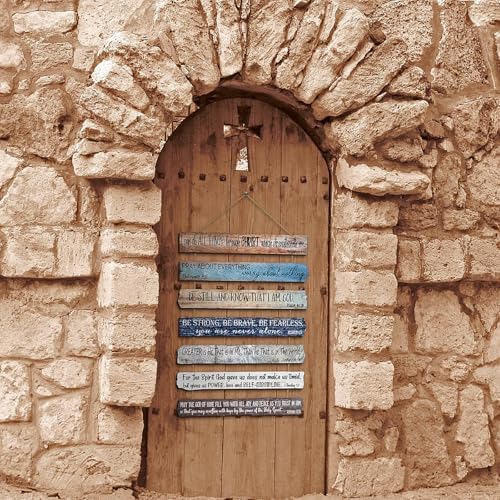 Yookeer Bible Verse Wall Art Set with 7 Pieces