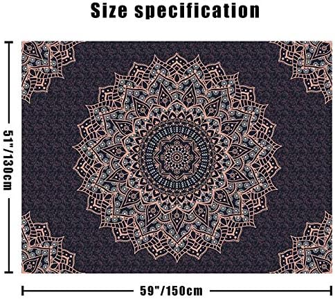 Edeesky Black Mandala Wall Hanging Tapestry