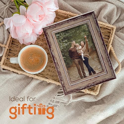 Truu Design Weathered Picture Frame 4x6 Taupe