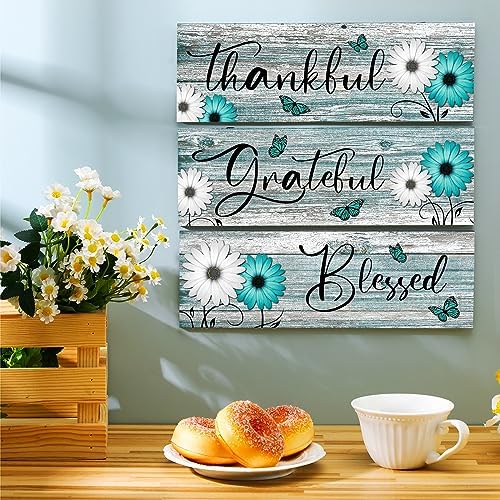 Geetery 3 Pcs Rustic Wooden Decor Signs