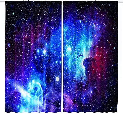 Riyidecor Galaxy Nebula Curtains 2 Panels