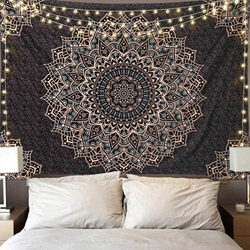 Edeesky Black Mandala Wall Hanging Tapestry