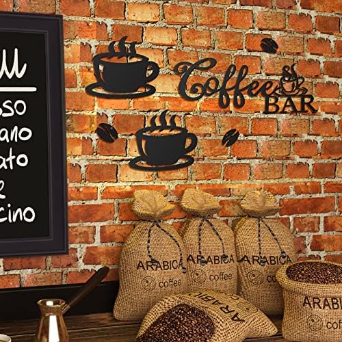 Ferraycle Rustic Metal Coffee Bar Sign Decor
